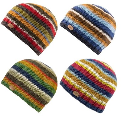 KuSan 100% Wolle eng anliegende Beanie Mütze handgestrickt Skullie Winter Wollmütze
