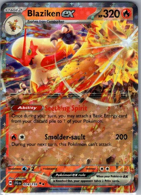 #ad Blaziken ex 024 159 Double Rare Journey Together Pokemon Holo Near Mint $1.99