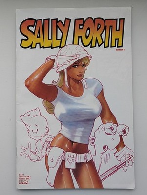 Sally Forth 8 ULTRA RARE Adam Hughes Cover Eros Fantagraphics Wally Wood 1995