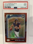 2024 Panini Donruss Optic #201 Caleb Williams Rated Rookie Red Mojo PSA 9 RC