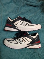 Size 12 - New Balance 990v5 Made in USA White Carbon Red