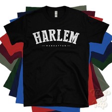 HARLEM MANHATTAN T-SHIRT New York New York USA retro varsity style hometown gift
