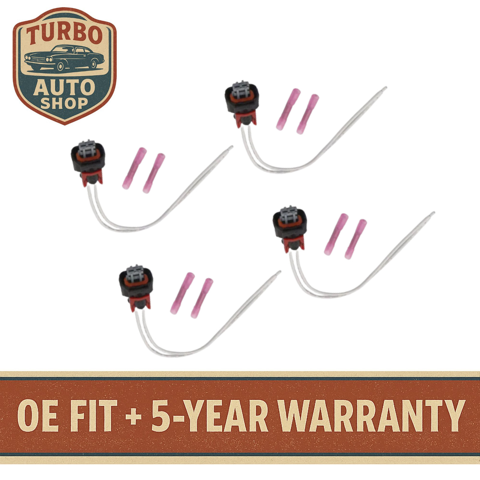 New 4Pcs Injector Pigtail Connector PT3739 19368140 Fits For Chevrolet GMC US