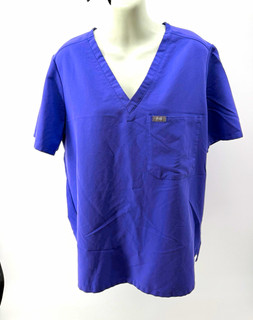 FIGS Technical Collection Women's XL Purple/Pink Scrub Set Twill Polyester
