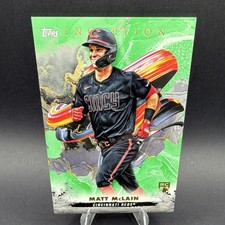 Matt McLain Rookie Card!!Topps Inception Green Parallel #116 Matt McLain Reds 