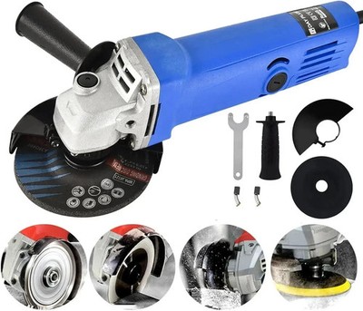 2000W Elektrischer Winkelschleifer Kabelgebunden Trennschleifwerkzeug Schwerlast 115mm Scheibe