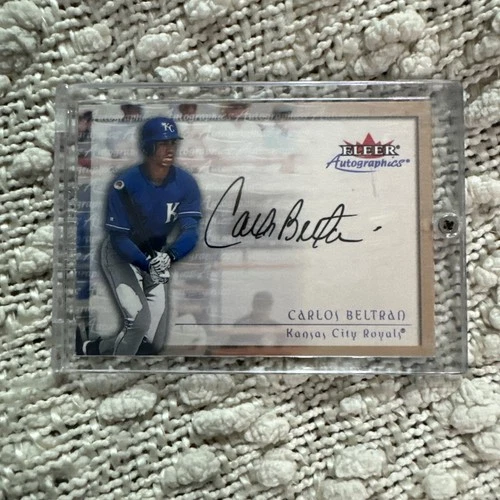 2000 Fleer Autographics,  Auto/Autograph, Carlos Beltran, Kansas City Royals