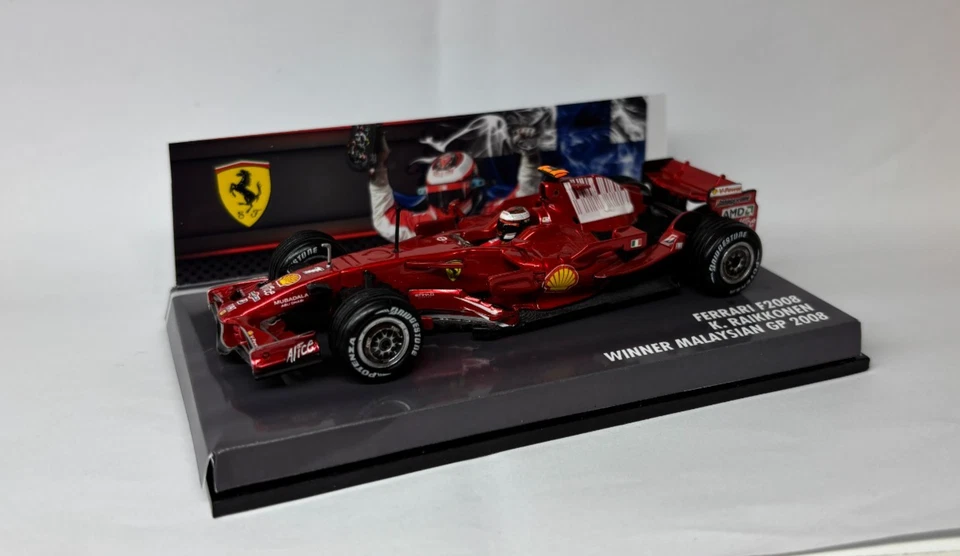 Ferrari f2008 Raikkonen winner Malaysian Gp 2008 1/43 1:43 hot wheels f 2008 - Immagine 4 di 4