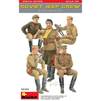 Soviet Jeep Crew Special Edition Kit 1:35 Miniart Kit Figure Militari -D- Neues