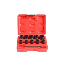Shankly Twist Socket Set (11 Piece) Includes 1/2” Inch Lug Nut Remover With a...