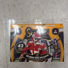 2025 Panini Select NFL Football Mega Box Sealed 42 Cards Zebra Prizm Auto Hunt