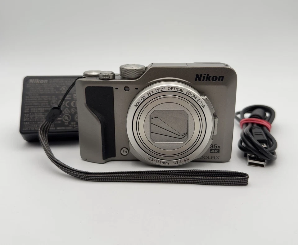 Nikon COOLPIX A1000 16.0MP Digitalkamera - Silber - Getestet - Bild 2 von 4