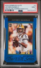 2024 Donruss Elite 1992 Elite Rookies Jayden Daniels '92 Aspirations 93/99 PSA 9
