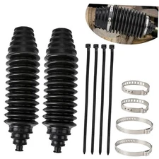 Steering Rack Boot Kit, Universal Steering Rack and Pinion Tie Rod Boots, 