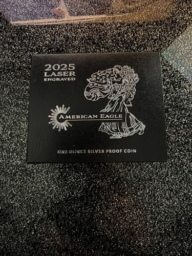 2025 Laser Engraved American Eagle One Ounce Silver Proof Coin SEALED - IN HAND!
