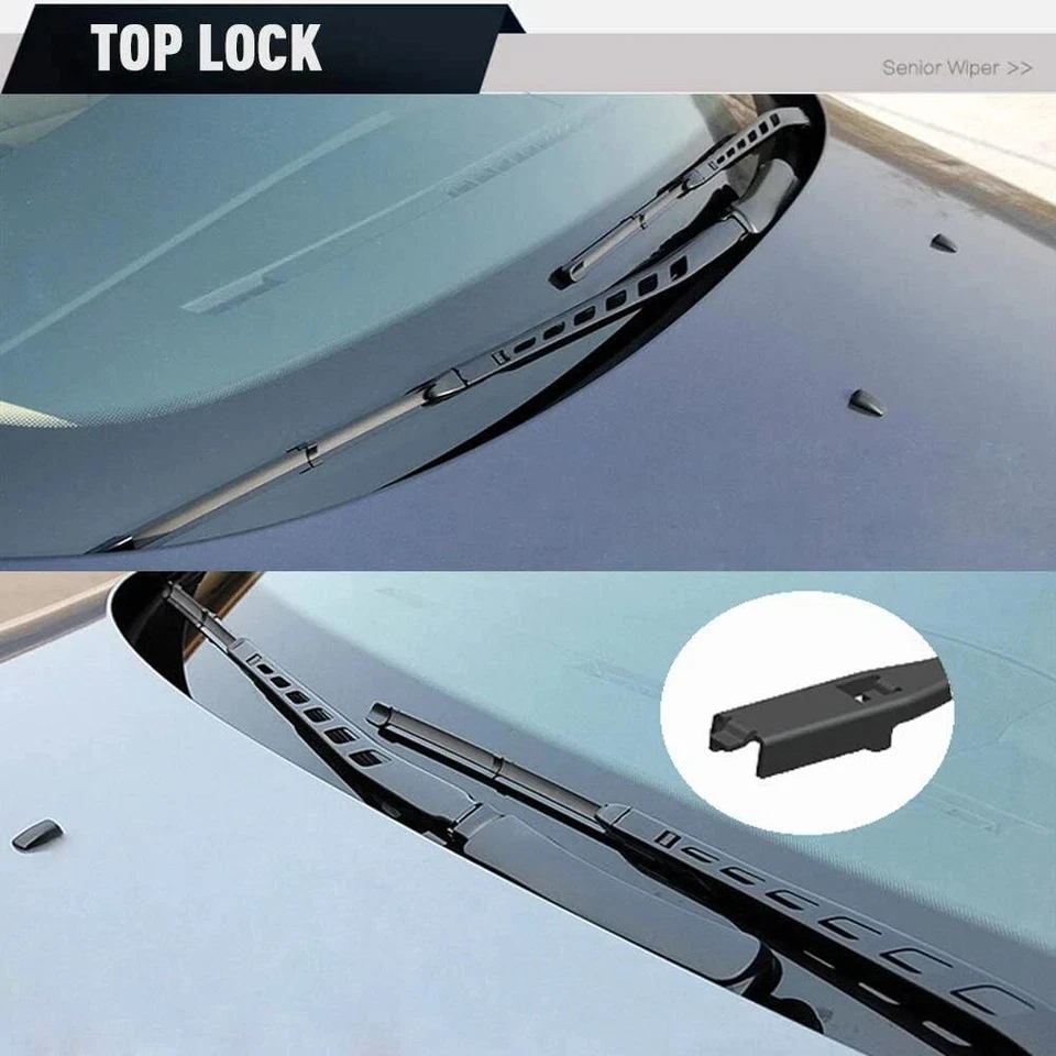 Juego de limpiaparabrisas delantero genuino OEM de 24"+22" para BMW M5 2006-2010 Foto 4 de 4