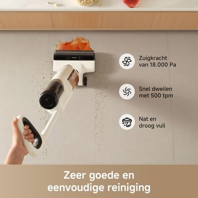 MOVA Tech K30 2-in-1 Akku-Stielstaubsauger, beutellos, trocken und nass, Schwarz