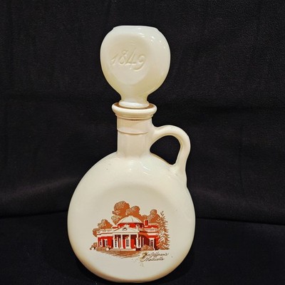 Vintage ''Old Fitzgerald'' ''Decanter'' Thomas Jefferson Monticello Flagship 1849