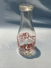 Vintage Antique Quart Glass Milk Bottle Four Mile Dairy Canon City Colorado