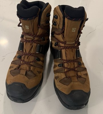 Salomon Quest 4 GTX Gore-Tex Hiking Boots Brown Black Men s US 10.5 Waterproof