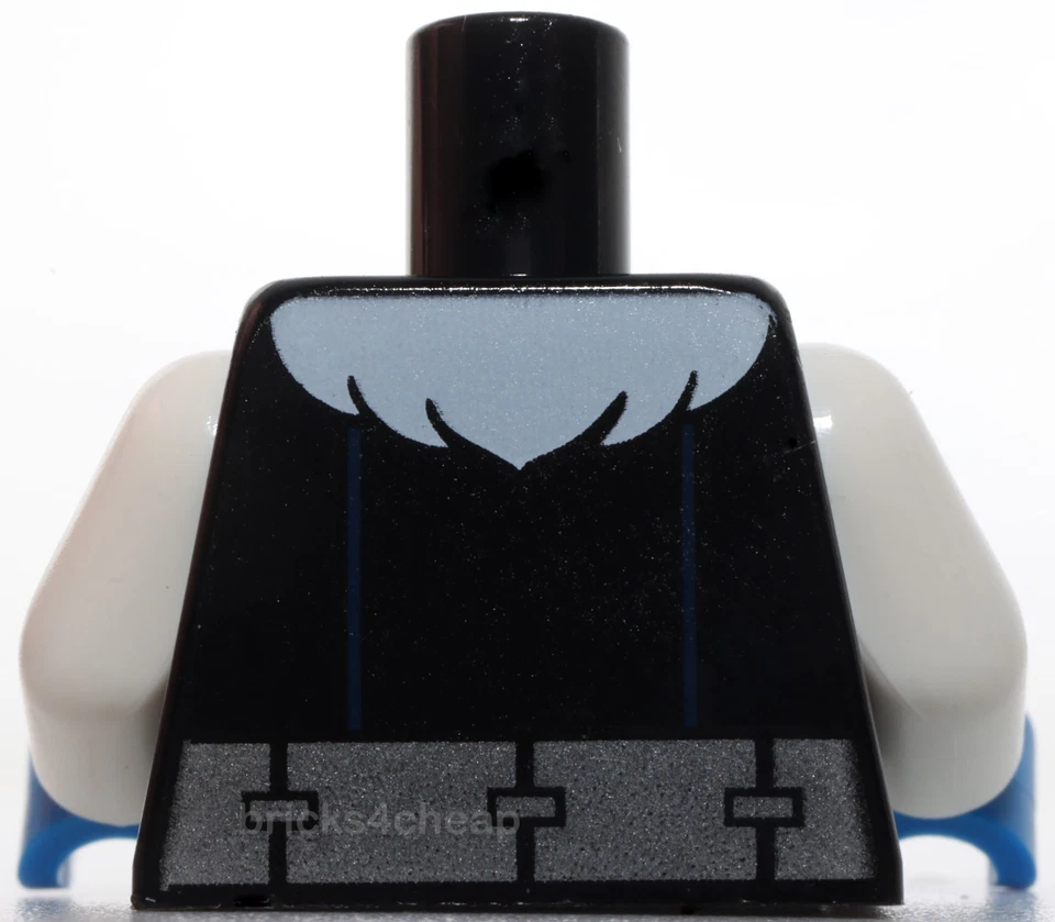 Lego Torso Jacket Dark Blue Pocket White Fur Collar Blue Ice Planet Logo - Image 2 of 2