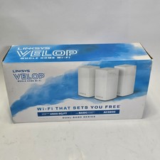 Linksys Velop WHW01 White Dual Band Series AC3900 Whole Home WiFi Router