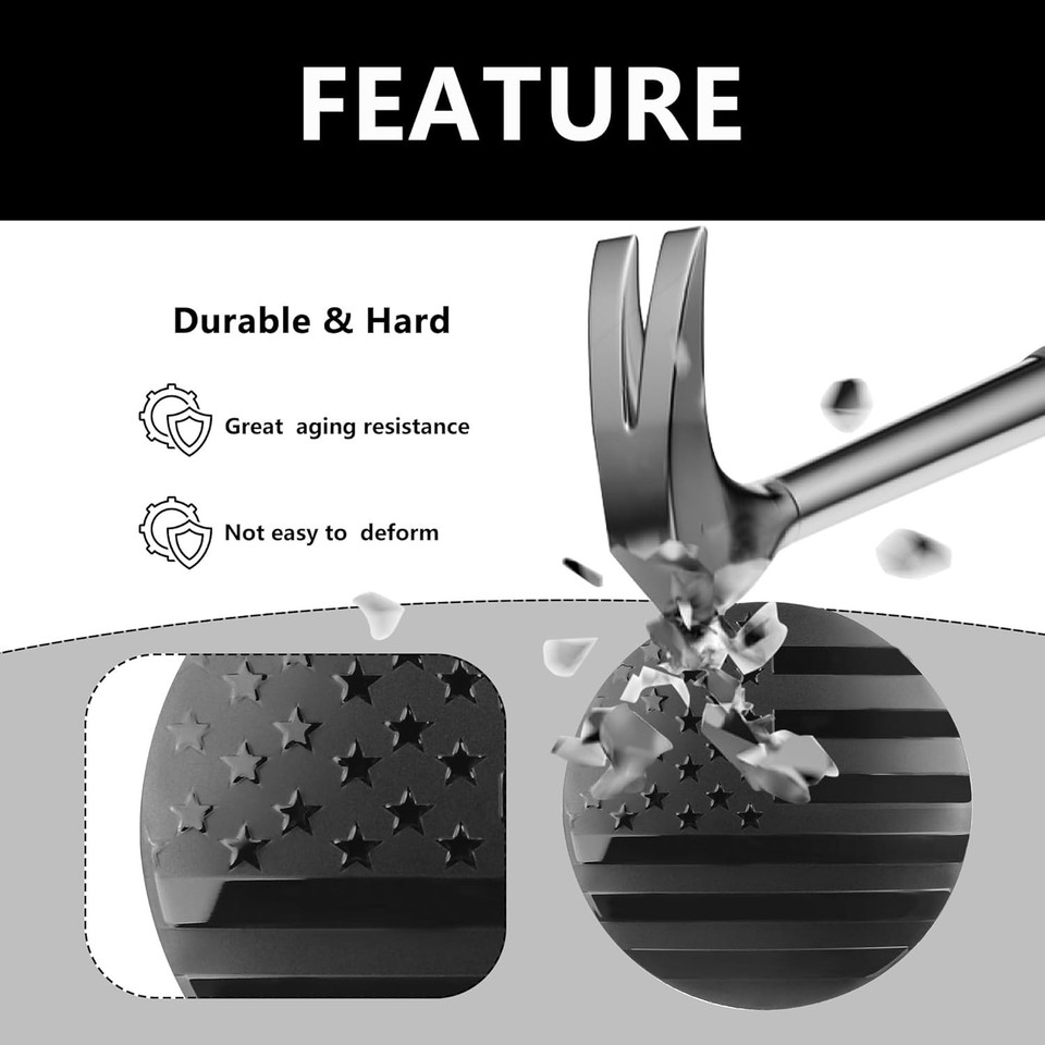 4PCS American Flag Car Sticker,s Sticker Compatible with 56mm/2.2 Inch ...