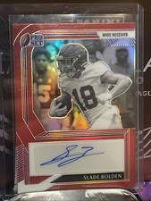 2022 Leaf Pro Set Metal Red Slade Bolden #BW-SB1 Rookie Auto RC #'d /5