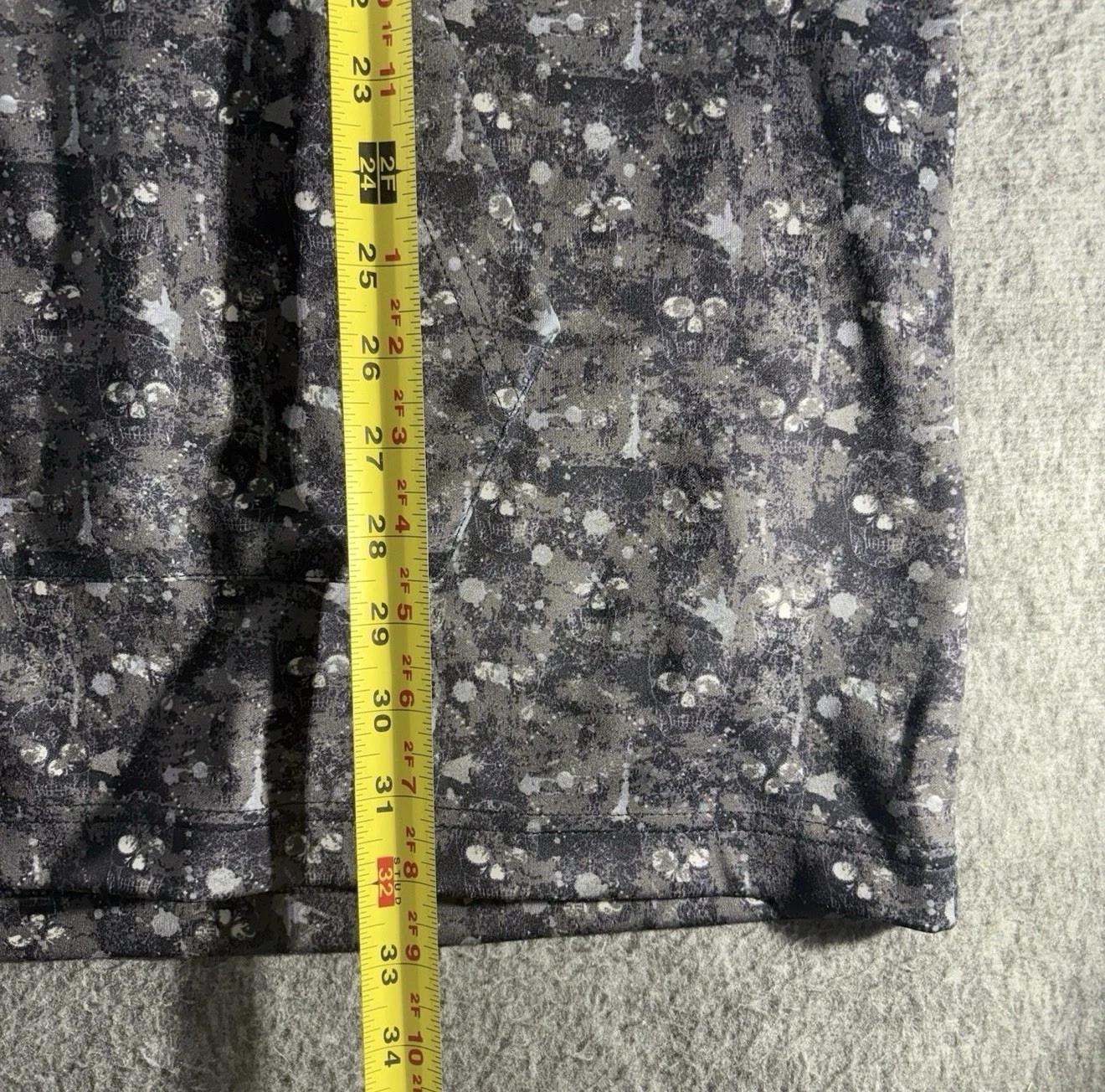 Robert Graham Classic Fit Big & Tall 4XLT Full Zip Skull Vest Gray image 5
