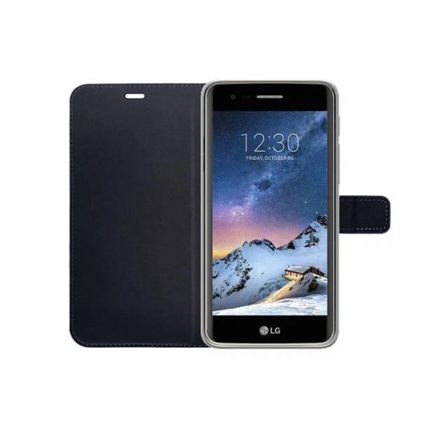 Cover per Lg K8 2017 K4 2017 side open lite custodia per cellulare in black - Immagine 2 di 2