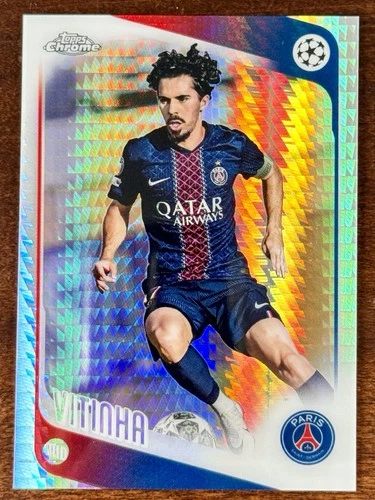 2025-26 Topps Chrome UEFA UCC Vitinha PSG/Portugal Prism Refractor