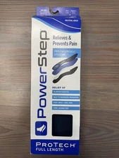 Powerstep Protech Full Length Size B Men’s 5-5 1/2 And Women’s 7-7 1/2