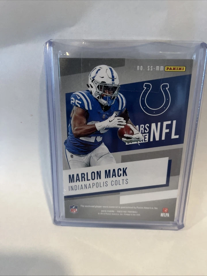 2019 Prestige Marlon Mack Game Worn Jersey Card - Image 2 of 2