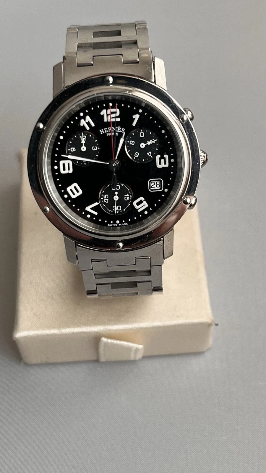 Montre Chronographe Hermès Clipper GM
