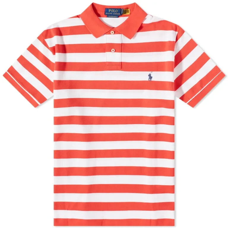 $115 Polo Ralph Lauren Mens Classic Fit Striped Mesh S/S Polo