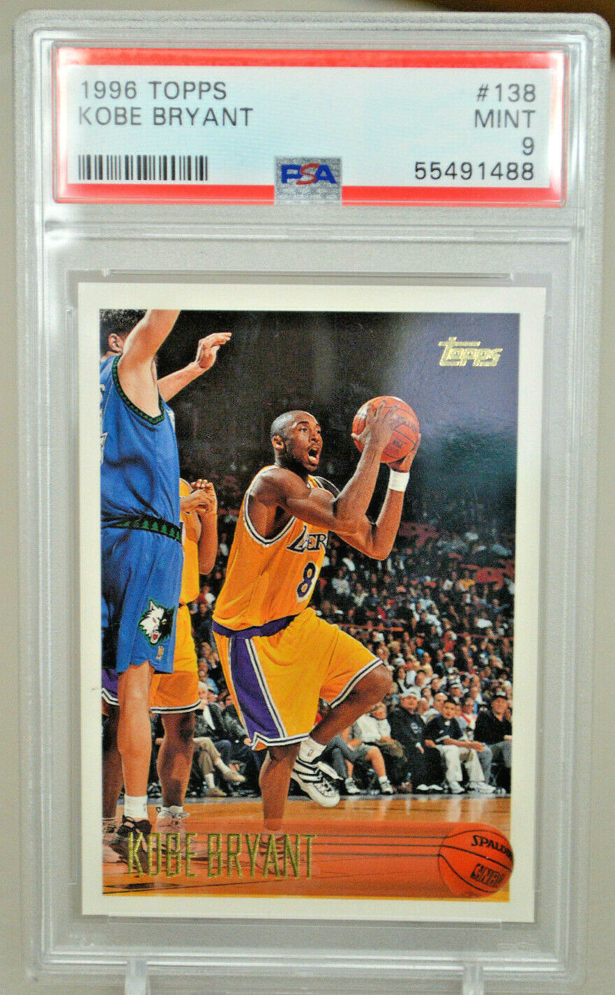 1996 topps kobe bryant 138