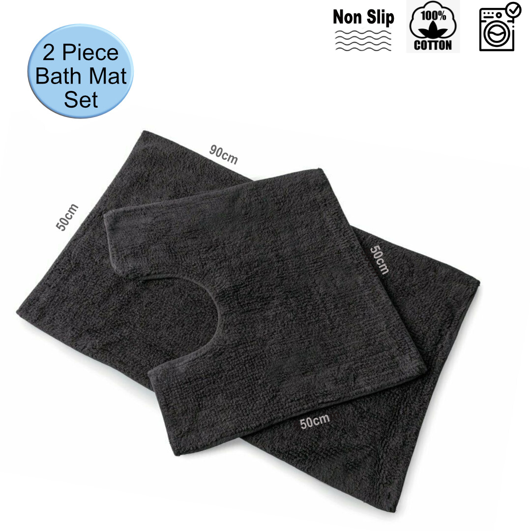 2 Piece Bath Mat Set Non Slip Bath Mat And Pedestal Set Bath Mat Set