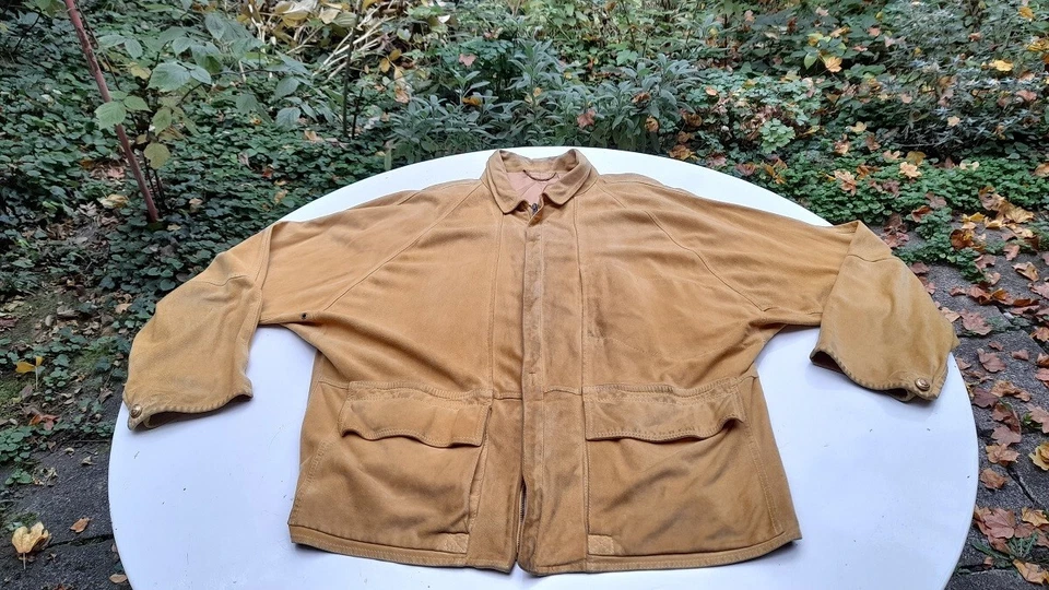 Markenjacke aus Veloursleder Gr XL-XXL Rücken 78 cm, Brust 69, Reißverschluss 66 - Bild 2 von 4