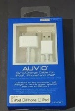 Auvio Charge Charger Cable Color White Ipad 1 2 3 Ipod Touch 2 3 4 Nano 4 5 6