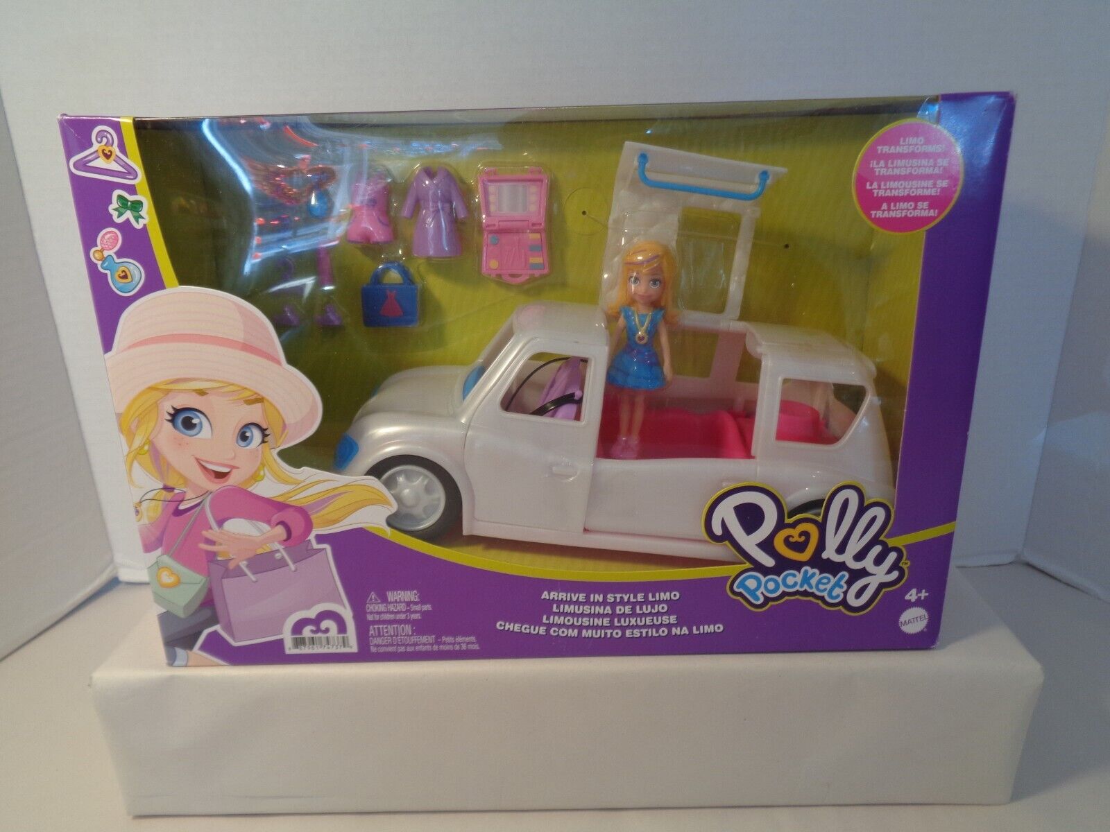 Chegue com Muito Estilo na Limo Polly Pocket - Mattel GDM19 - Noy