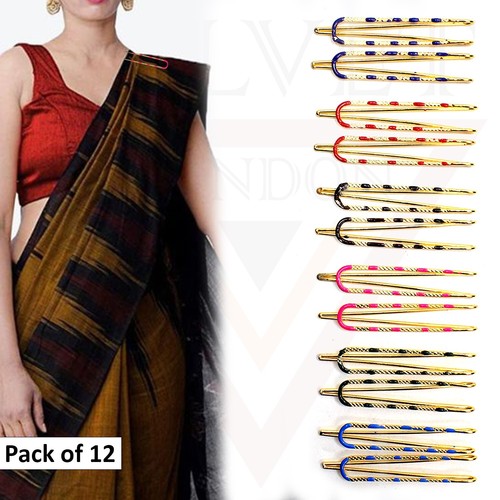 Decorative Safety Pins Saree Pins Hijab Pins U Pins Brooch For Girls