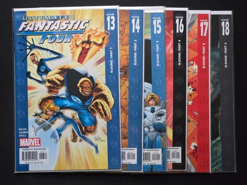 (LOT 6) Ultimate Fantastic Four #s 13 14 15 16 17 & 18 - Complete N-Zone Story