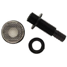 Thru-Hull Aerator, Baitwell, Livewell and Washdown Pump Strainer Mount for Boats