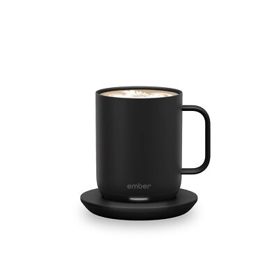 10 oz Black Ember Coffee Mug Smart Temperature Control Heated Drinkware