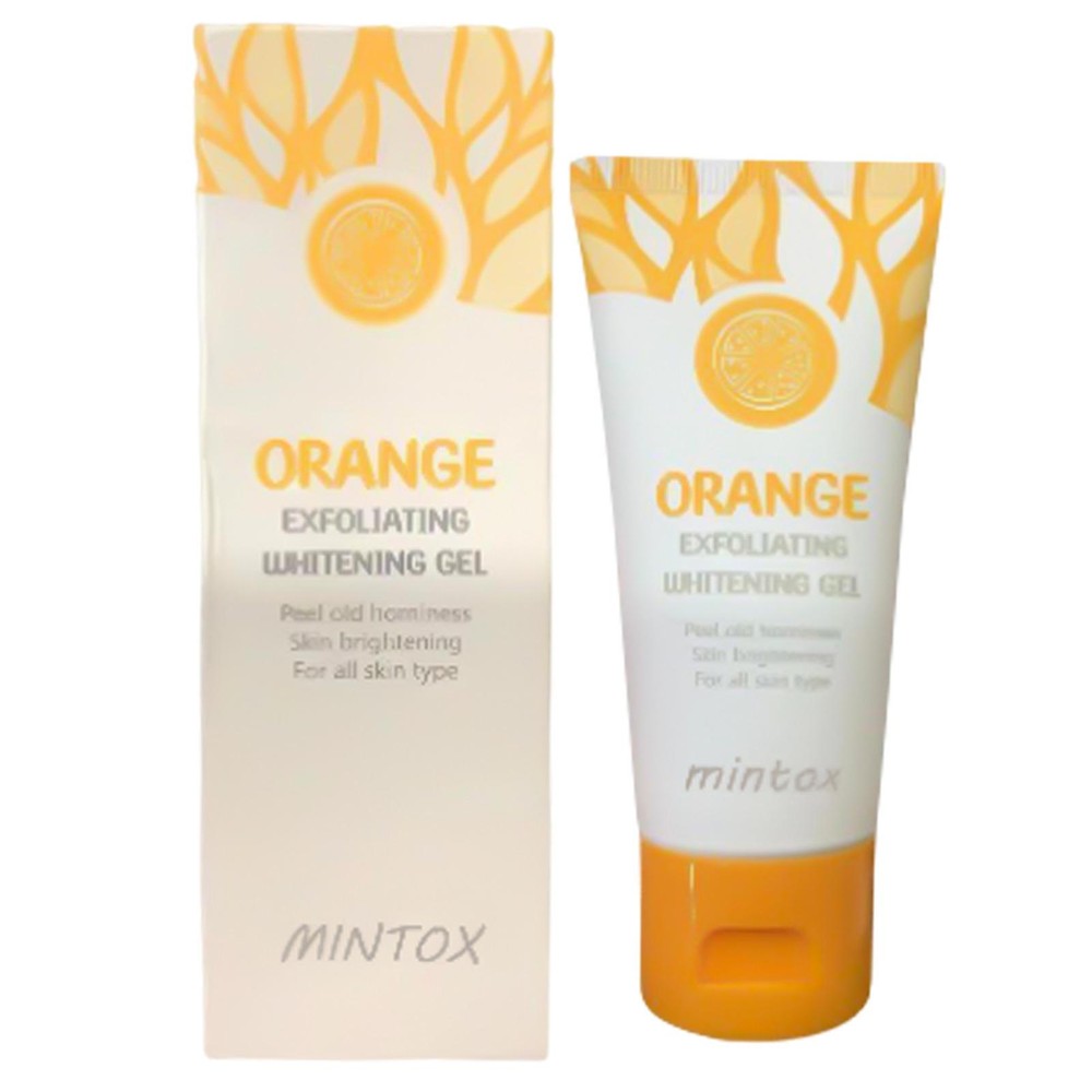 Orange Exfoliating Whitening Gel Scrub Face Body Brigtening Deep Cleaning 65 g