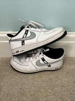 white & silver air force 1 lv8 ksa trainers