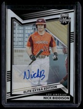 2022 Panini Elite Extra Edition #135 Nick Biddison Signatures