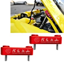 Jdm Password Red Billet Aluminum Hood Spacers For Honda Civic Acura Integra