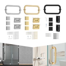 Bathroom Shower Door Hardware Accessories Including Hinges Handles Glass Clamps