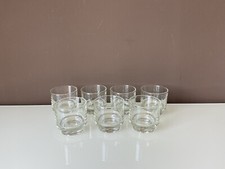 BICCHIERI VINTAGE ANNI '70 IN VETRO SPESSO 7 PEZZI ALTEZZA 8 cm DIAMETRO 8,5 cm